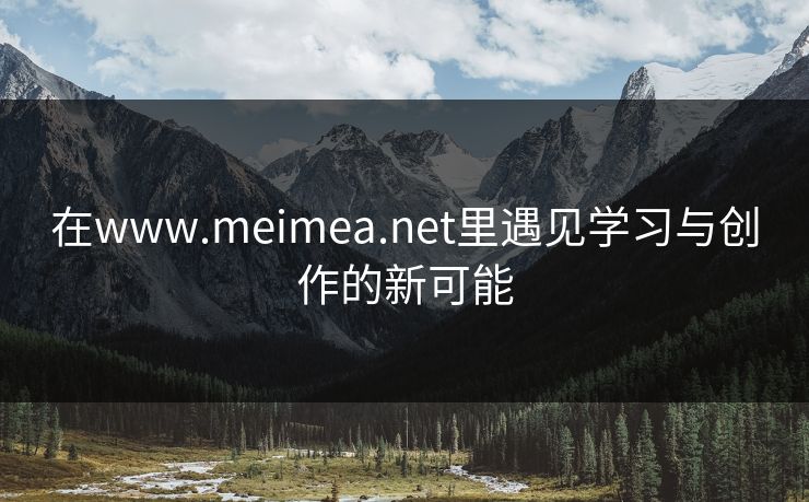 在www.meimea.net里遇见学习与创作的新可能 在www.meimea.net里遇见学习与创作的新可能